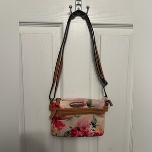 Rosetti flower shoulder small purse